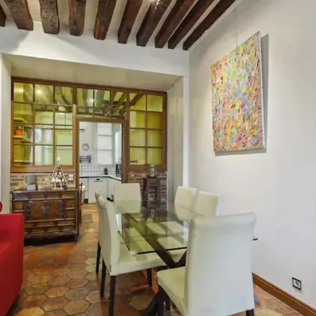 شقة Marais Historical Center Parisian 3br Ouvert باريس